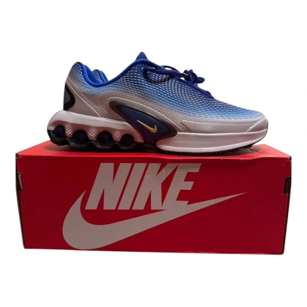 Nike Air Max DN Racer Blue/Vibrant Yellow 5Y Womens 6.5 NEW IN BOX $160 shoes - Picture 5 of 7